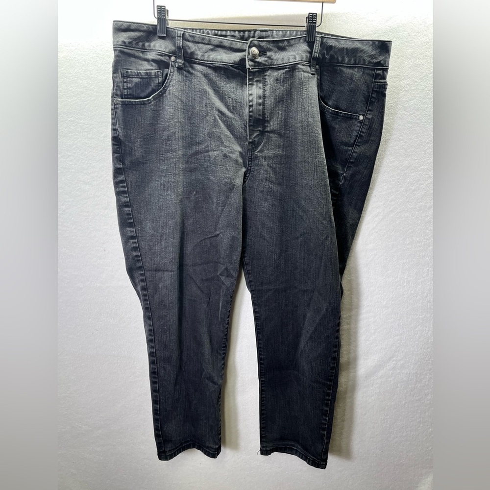 Lane Bryant Black Jegging Jeans Womens 20 Petite Plus Curvy Stretch Denim 2349